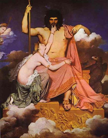 Jean Auguste Dominique Ingres, Jupiter and Thetis, 1811, Musée Granet, Aix-en-Provence.