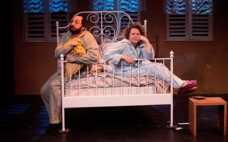 The Popoches in Bed, in Hanoch Levin's The Labor of Life by the Yiddish Rep